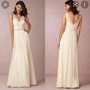 BHLDN ivory wedding dress size 8